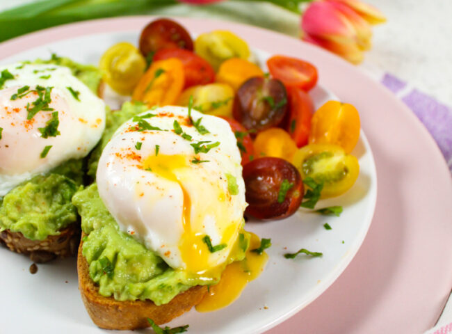 Simple Avocado Toast with Poached Egg