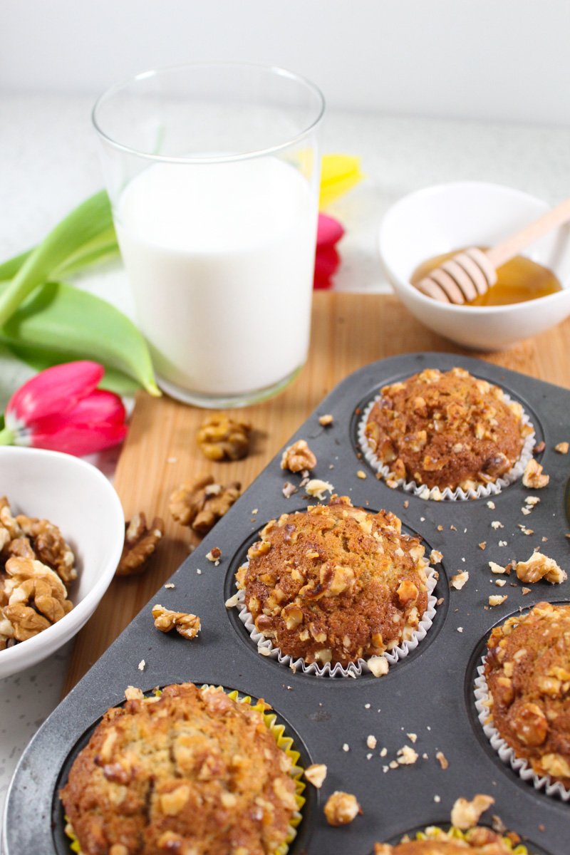 This Banana Carrot Muffins recipe is easy to make, full of flavor, light, and fluffy. The perfect sweet temptation for a special occasion or lazy weekend.