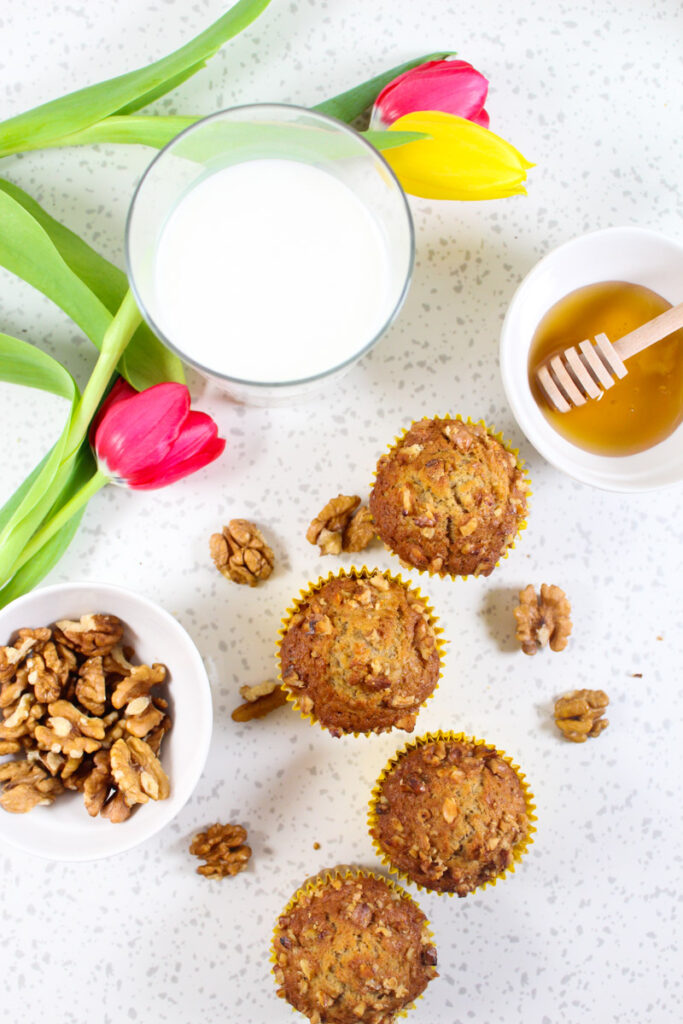 This Banana Carrot Muffins recipe is easy to make, full of flavor, light, and fluffy. The perfect sweet temptation for a special occasion or lazy weekend.