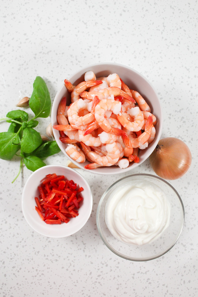 This Creamy Parmesan Basil Shrimp has all the flavors to make this meal borderline crazy and something that you cannot stop dreaming of, long after it is gone.