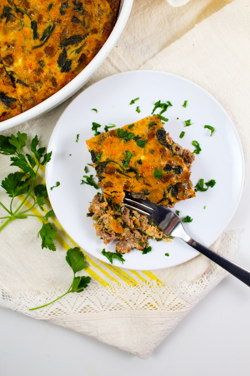 This Italian Sausage and Spinach Casserole is Paleo-friendly, a dinnertime wonder that will please your whole family.