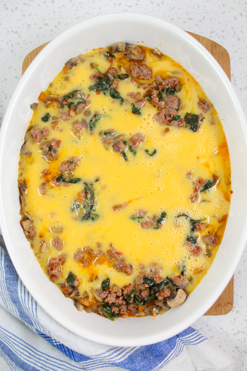 This Italian Sausage and Spinach Casserole is Paleo-friendly, a dinnertime wonder that will please your whole family.